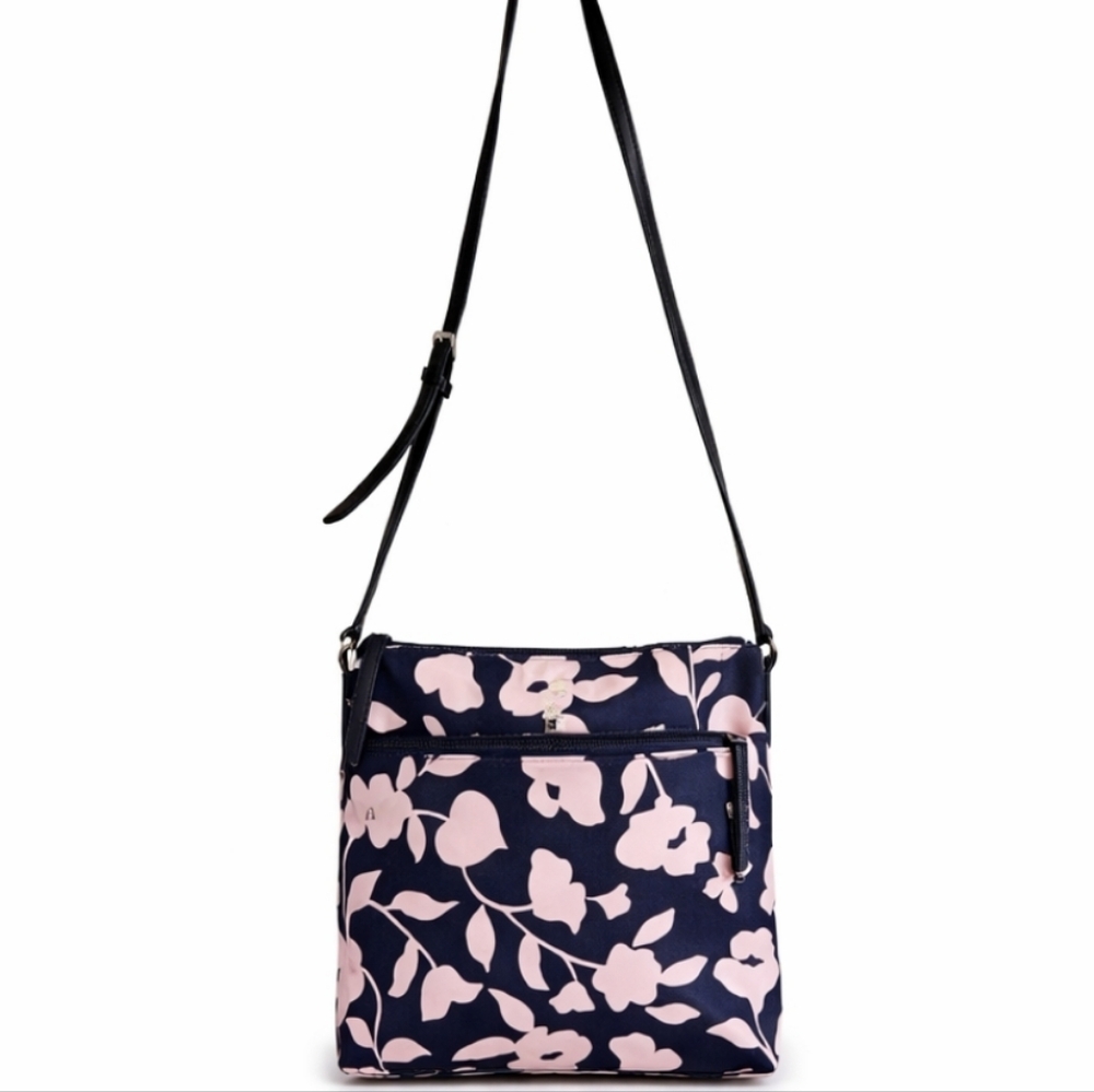 Kate Spade Black Cream Nylon Floral Crossbody Watson Lane Dawn Style OS - Picture 9 of 9